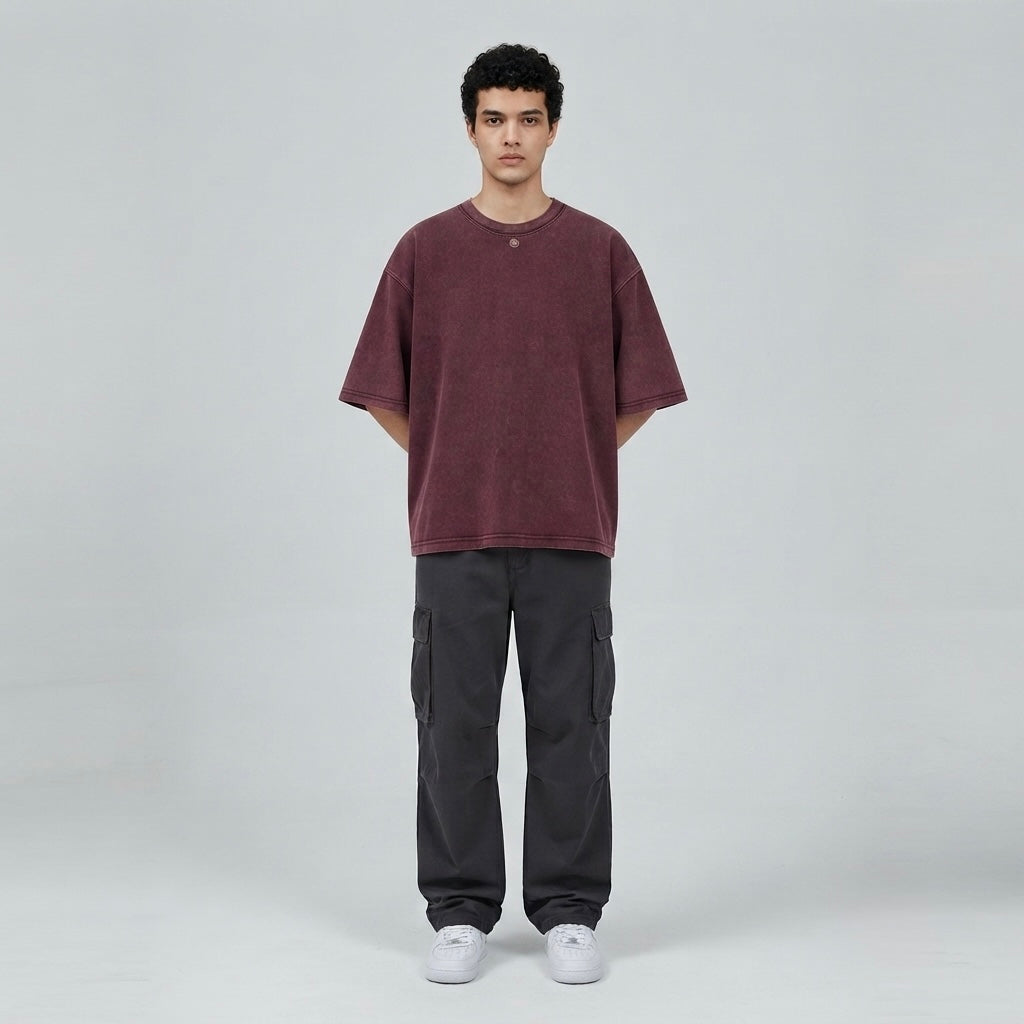 Unisex Heavyweight Mineral Wash Boxy T-Shirt