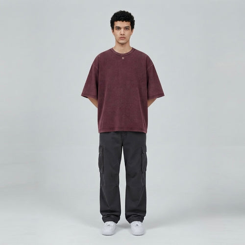 Unisex Heavyweight Mineral Wash Boxy T-Shirt