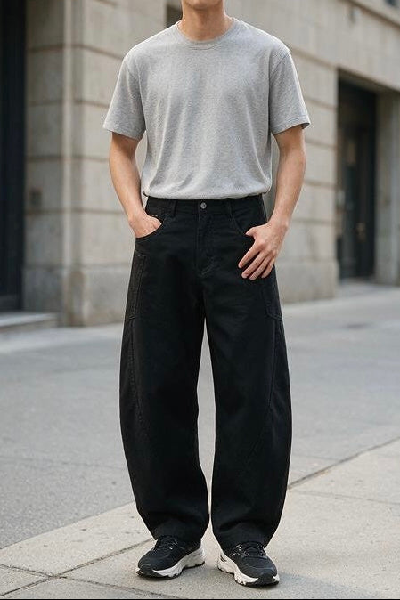 Men's Barrel Leg Pants
