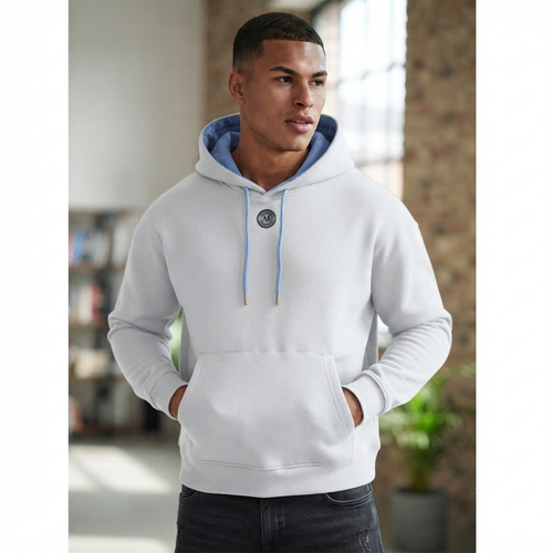 Contrast Drawstring Hoodie
