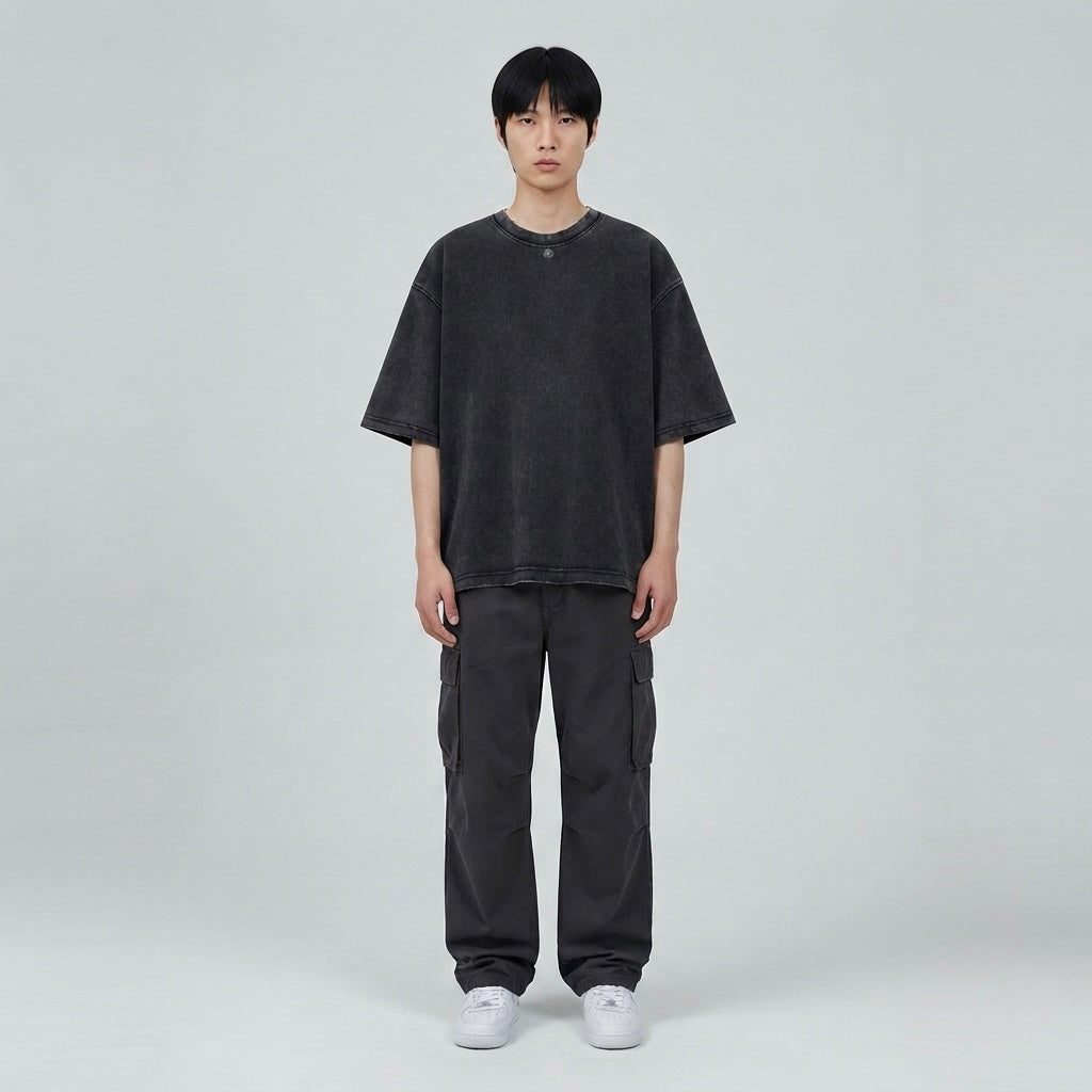 Unisex Heavyweight Mineral Wash Boxy T-Shirt