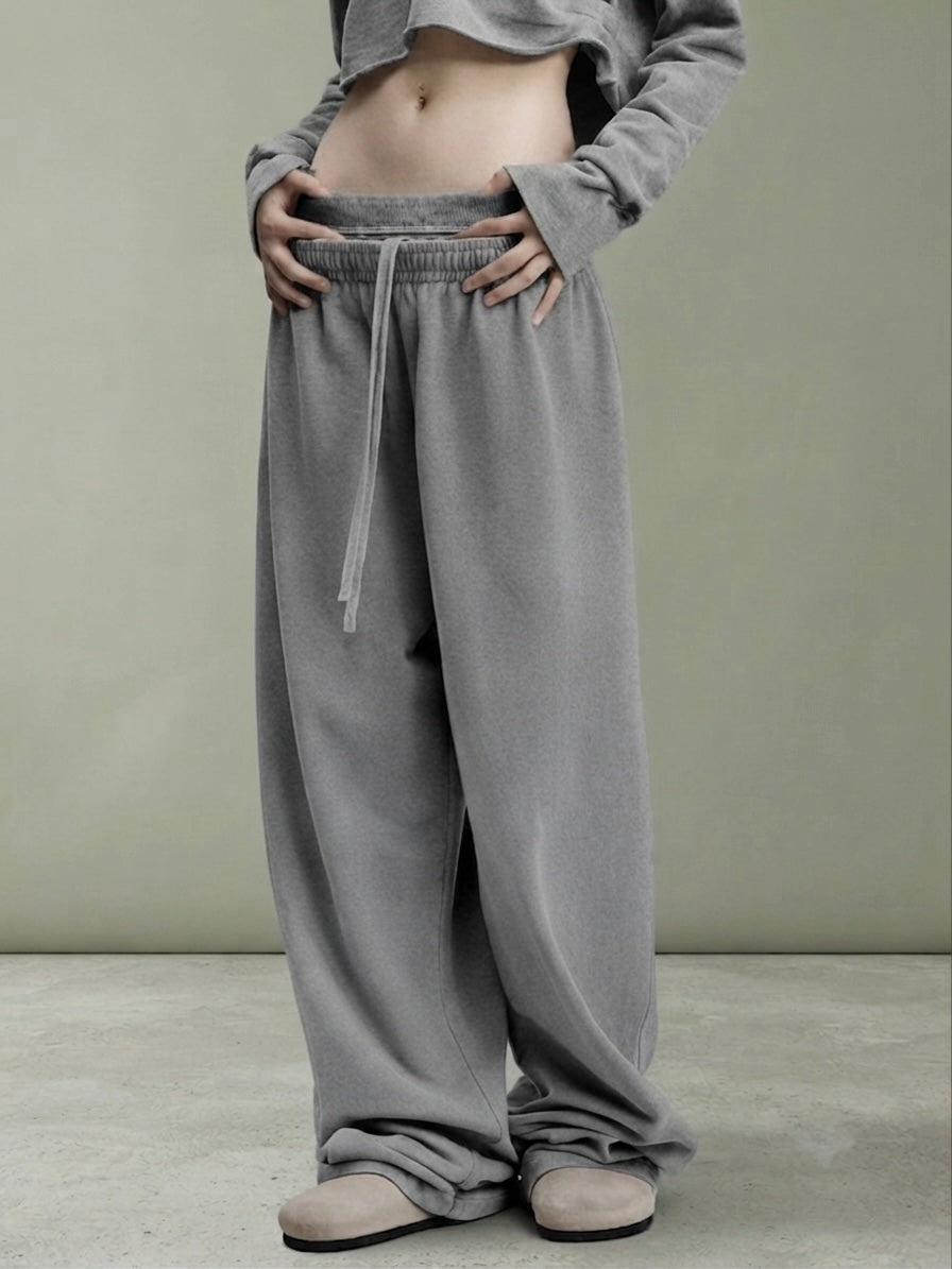 Vintage Washed Waist Pants