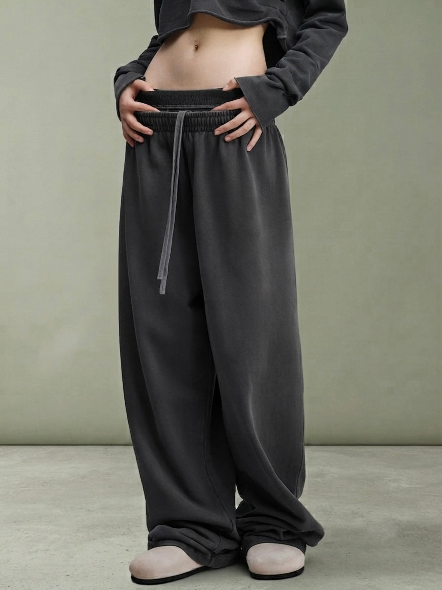 Vintage Washed Waist Pants