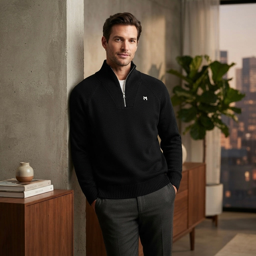 Quarter-Zip Pullover Sweatshirt