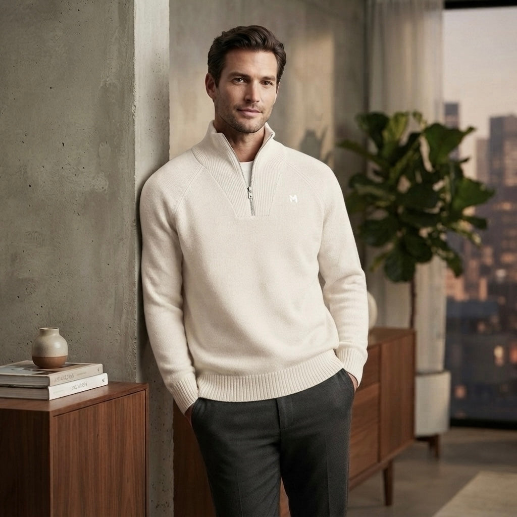 Quarter-Zip Pullover Sweatshirt