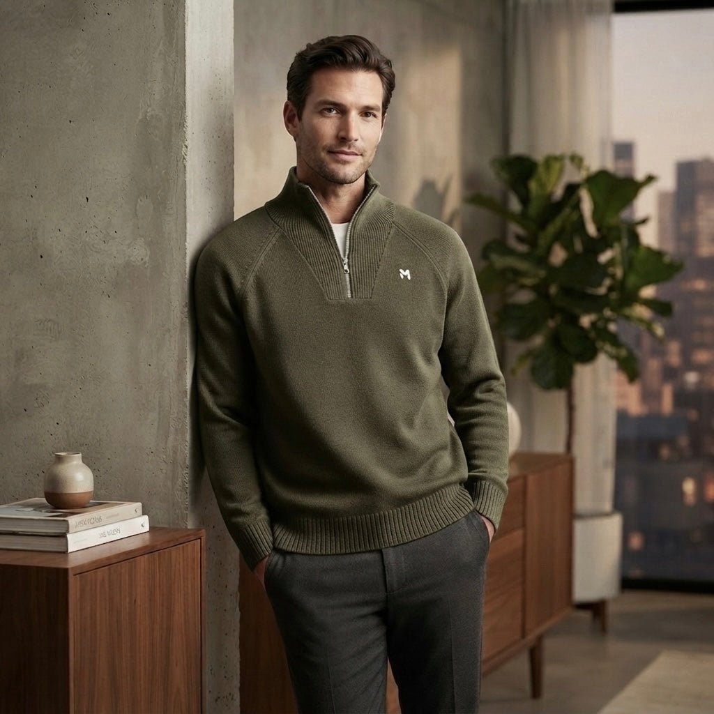 Quarter-Zip Pullover Sweatshirt