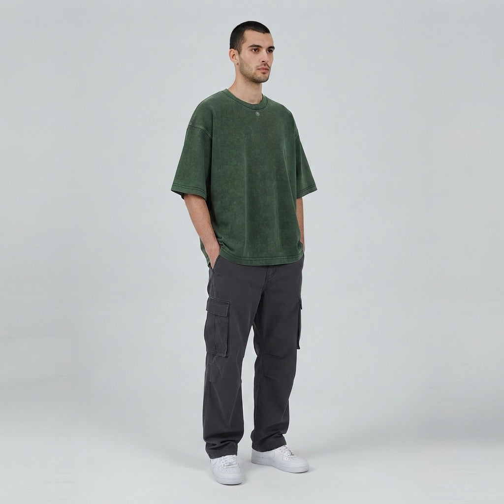 Unisex Heavyweight Mineral Wash Boxy T-Shirt